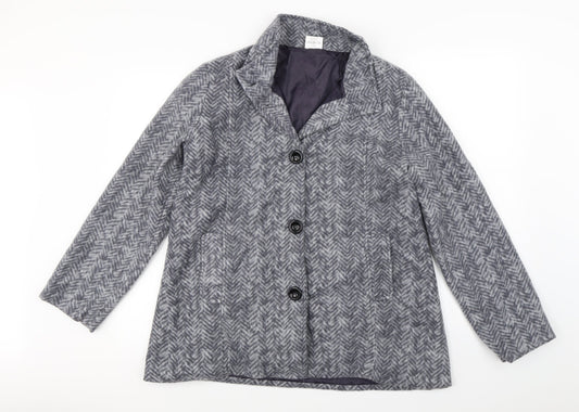 Anne De Lancay  Womens Grey   Jacket Coat Size S