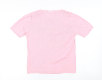 Back view of Jumper women’s pink jumper, size M