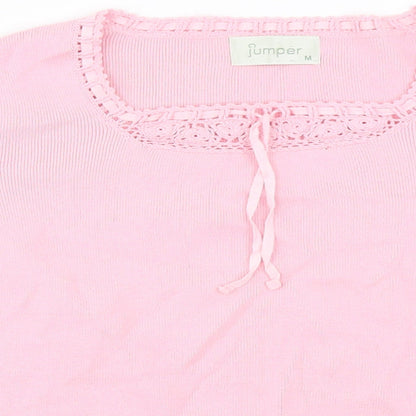 Close-up detail of Jumper women’s pink jumper, size M