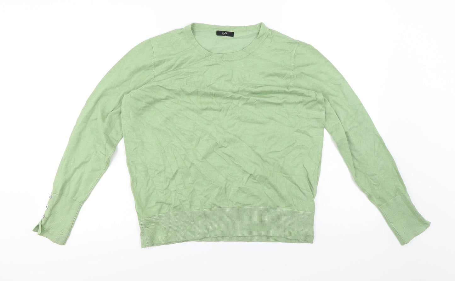 M&Co Womens Green   Pullover Jumper Size 14
