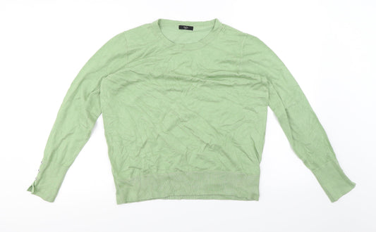 M&Co Womens Green   Pullover Jumper Size 14