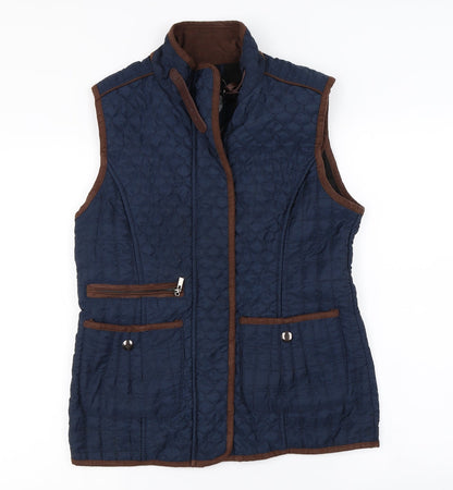 Additional front view of saloons women’s blue jacket coat, size S