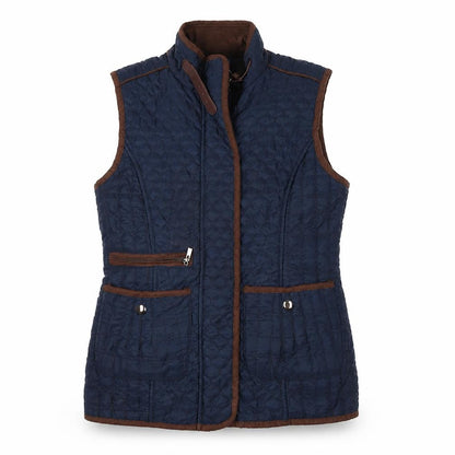 Front view of saloons women’s blue jacket coat, size S