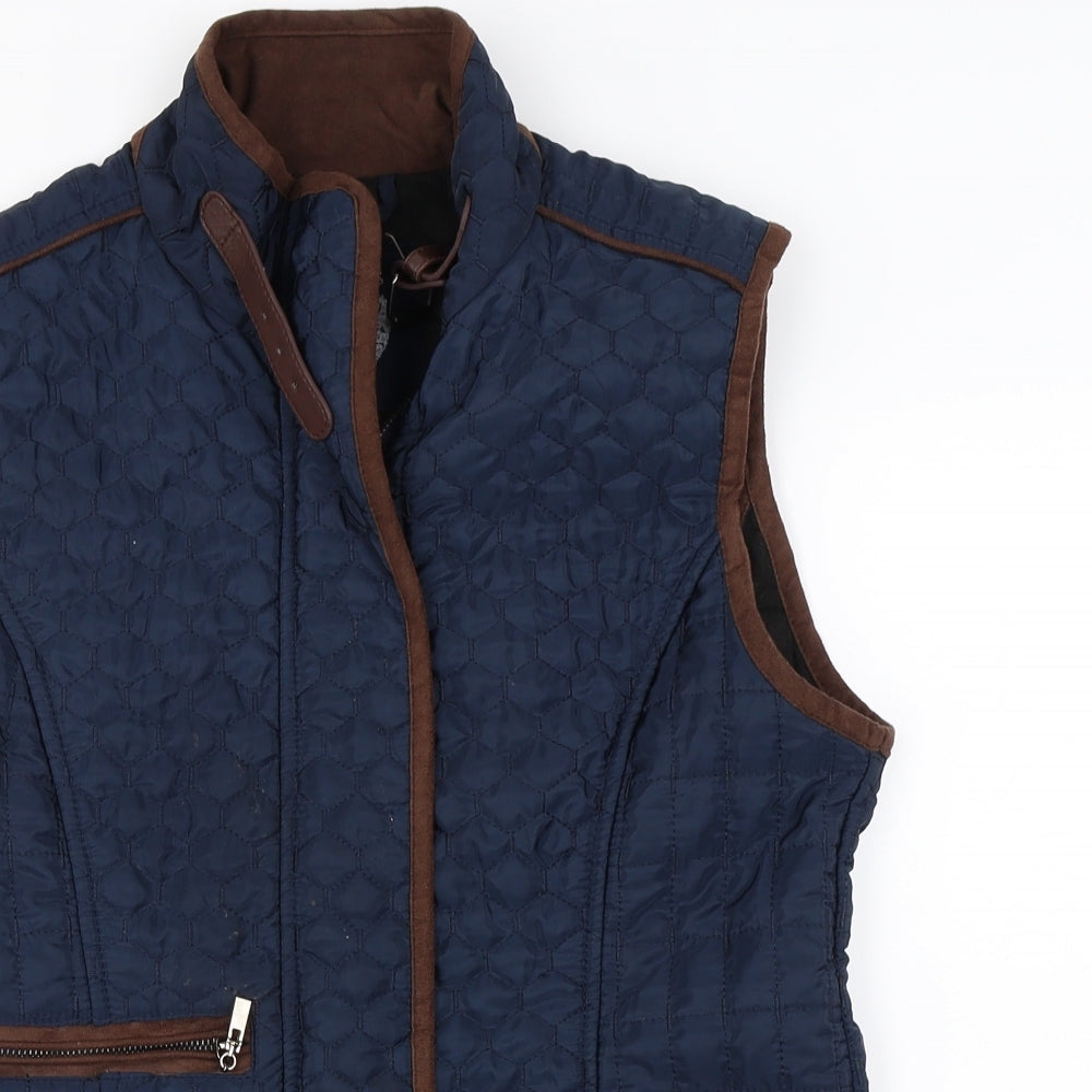 saloons Womens Blue   Jacket Coat Size S
