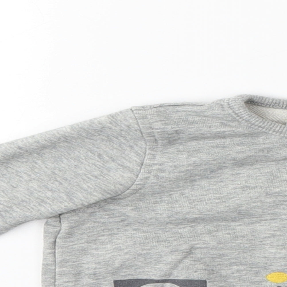 mamas & papas Boys Grey   Pullover Sweatshirt Size 2-3 Years