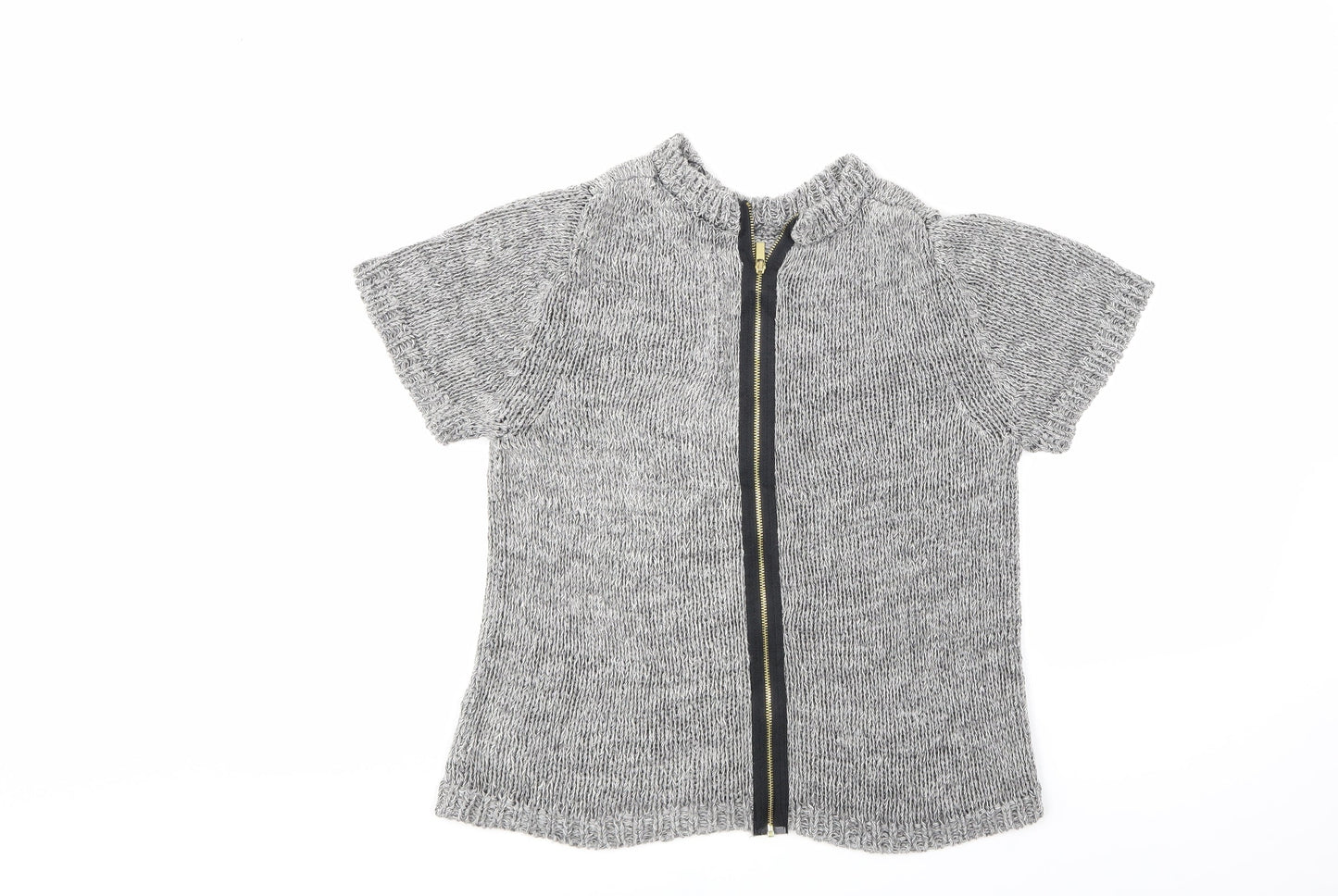H&M Womens Grey   Full Zip Jumper Size 6