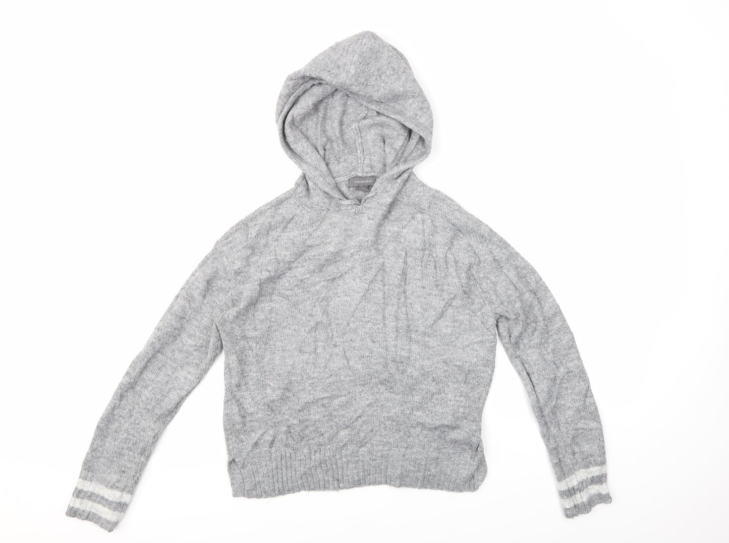 Primark Womens Grey   Pullover Hoodie Size 6