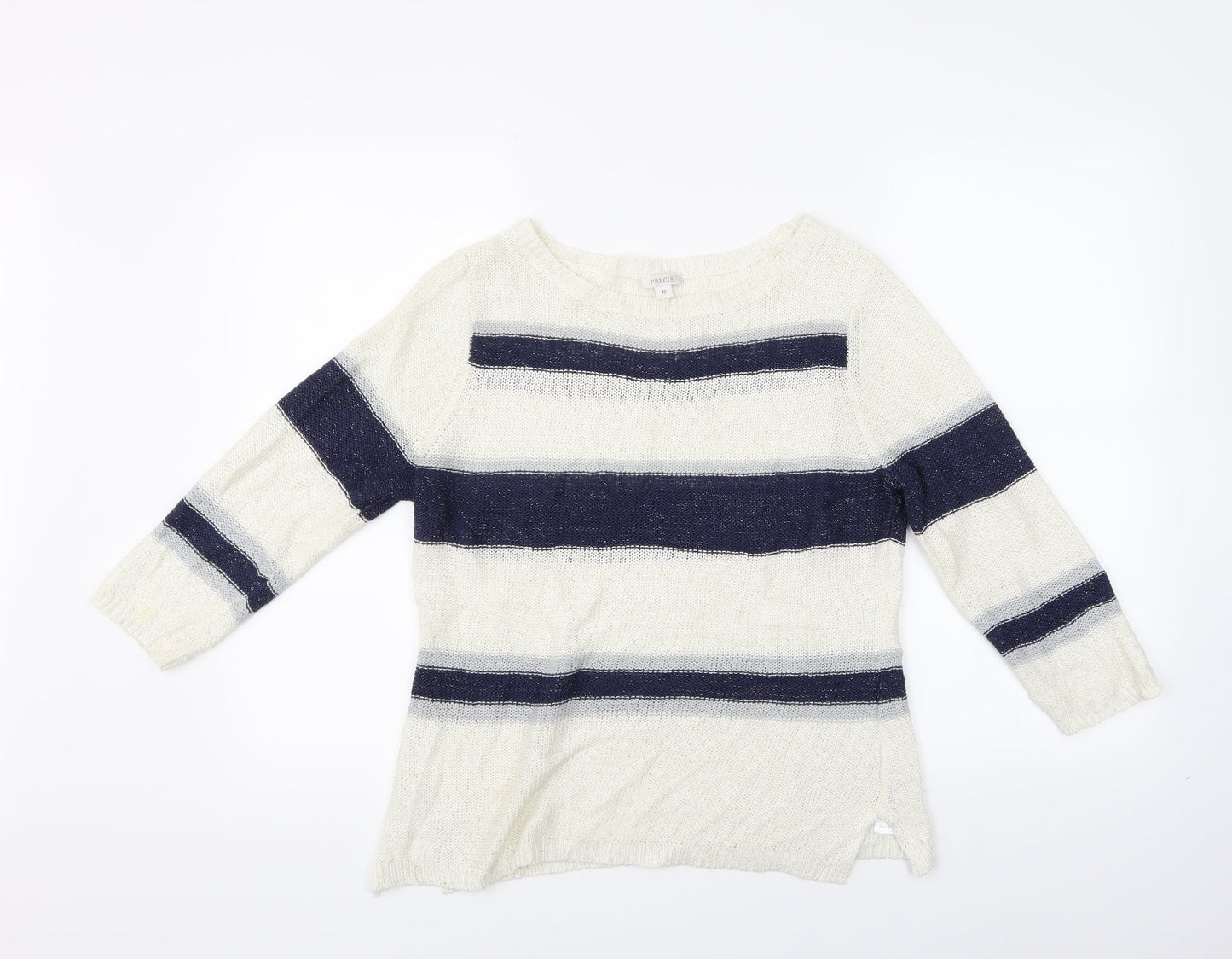 Precis Womens Multicoloured Striped  Pullover Jumper Size M