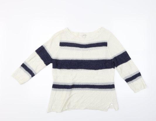 Precis Womens Multicoloured Striped  Pullover Jumper Size M