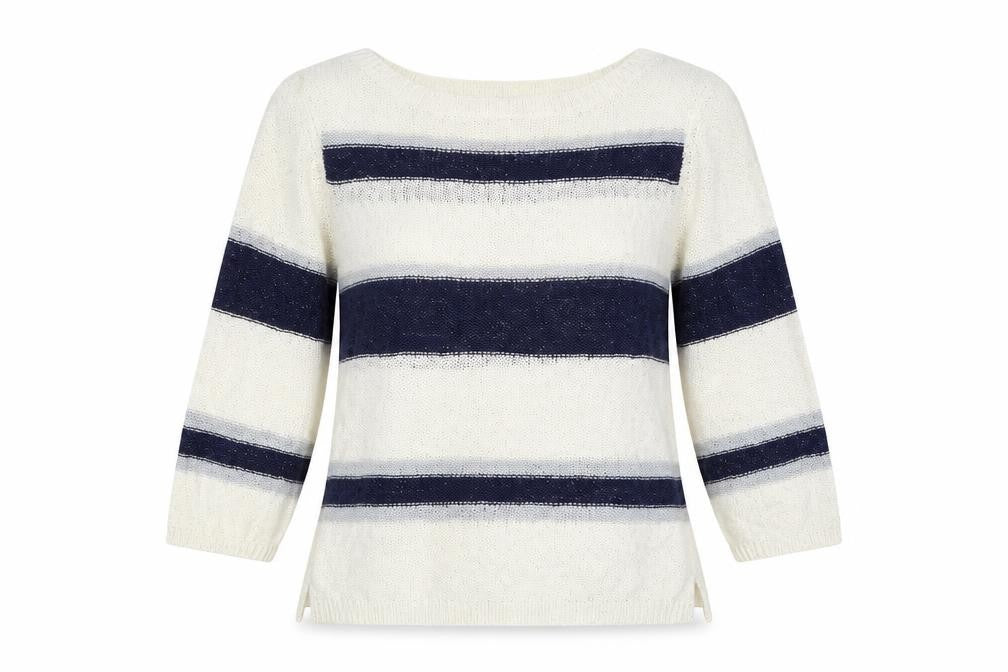 Precis Womens Multicoloured Striped  Pullover Jumper Size M