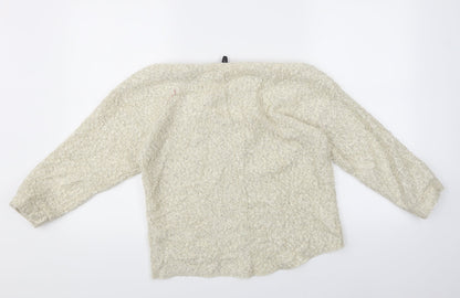 Back view of Topshop women’s ivory jumper, size UK 8