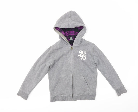 Zara Kids Girls Grey   Full Zip Hoodie Size 7-8 Years