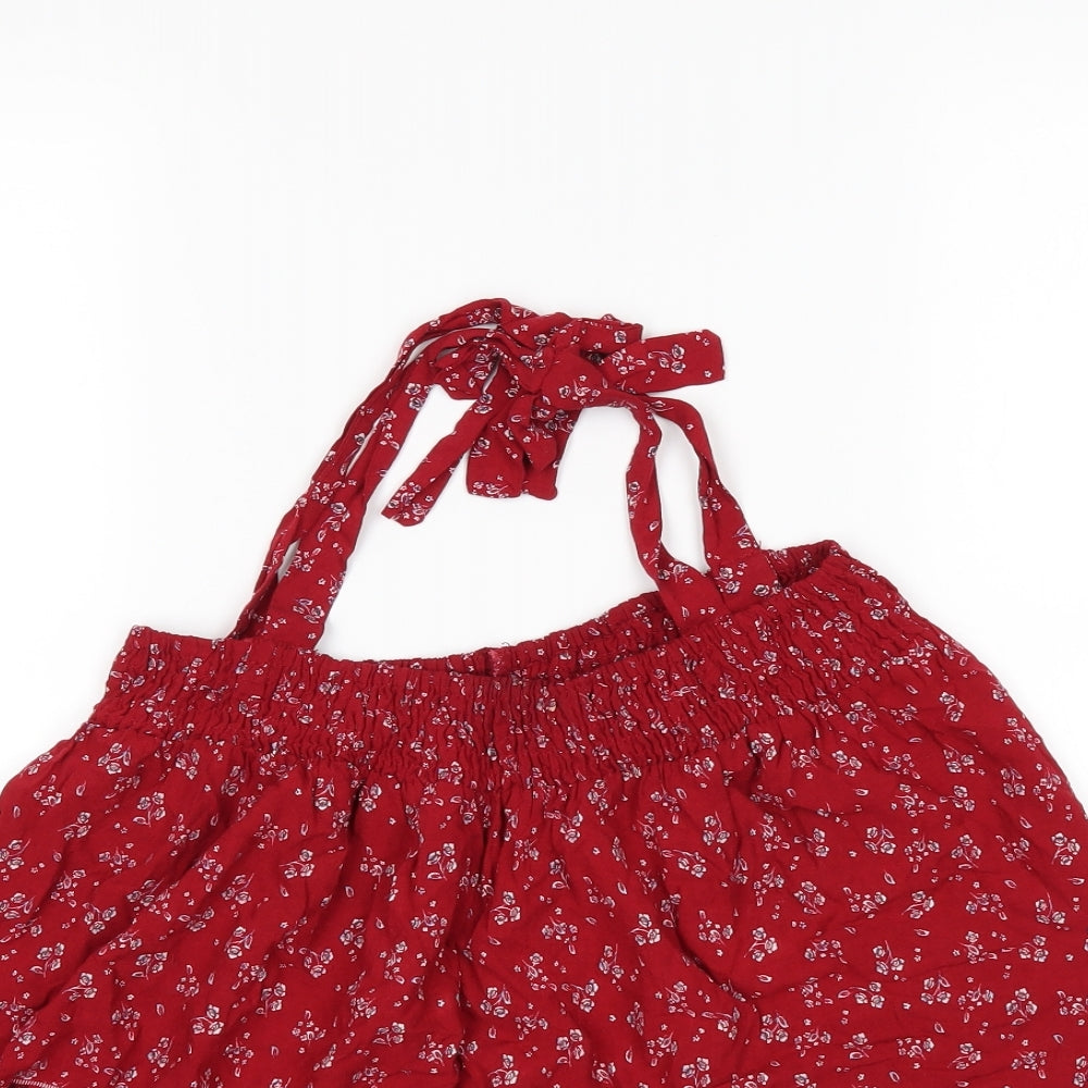 New Look Womens Red   Camisole Blouse Size 8