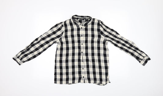 George Boys Black Check  Basic Button-Up Size 12 Years