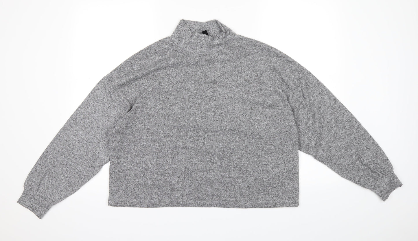 New Look Womens Grey   Pullover Jumper Size S