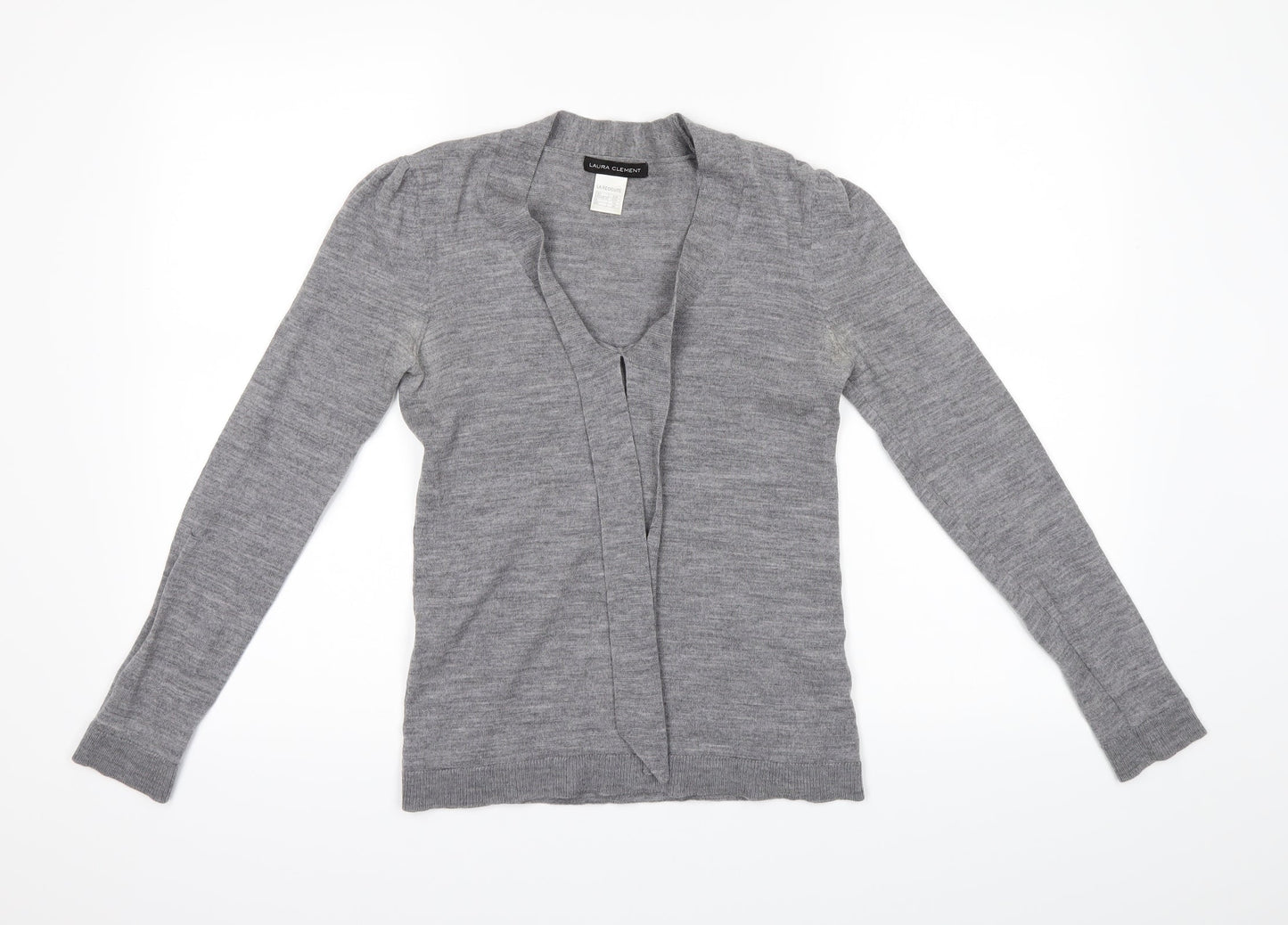 Laura Clément Womens Grey   Basic Blouse Size 8
