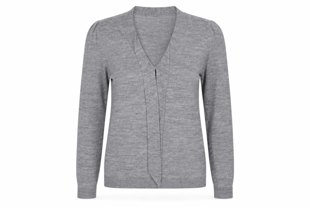 Laura Clément Womens Grey   Basic Blouse Size 8