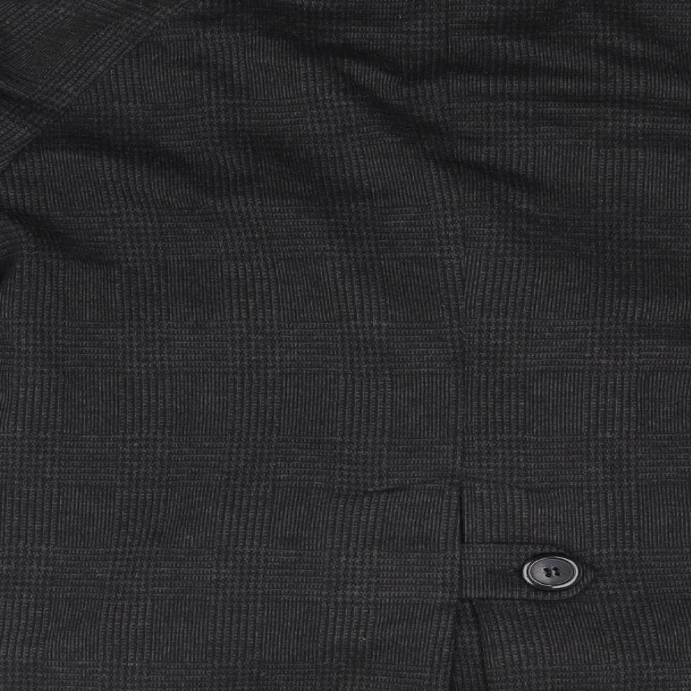 F&F Womens Black Plaid  Jacket  Size 14