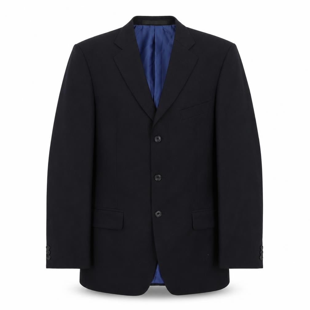 Impressions Mens Black   Jacket Suit Jacket Size 40