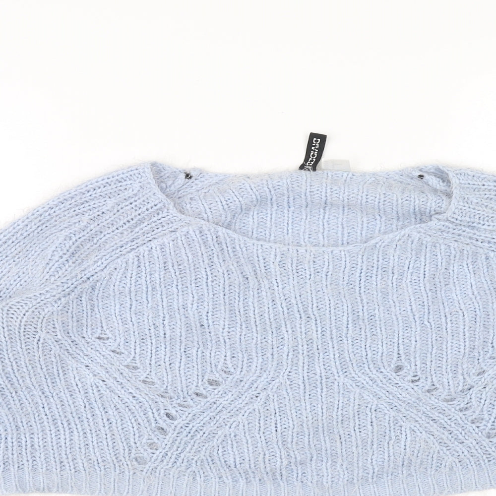 H&M Womens Blue   Pullover Jumper Size M