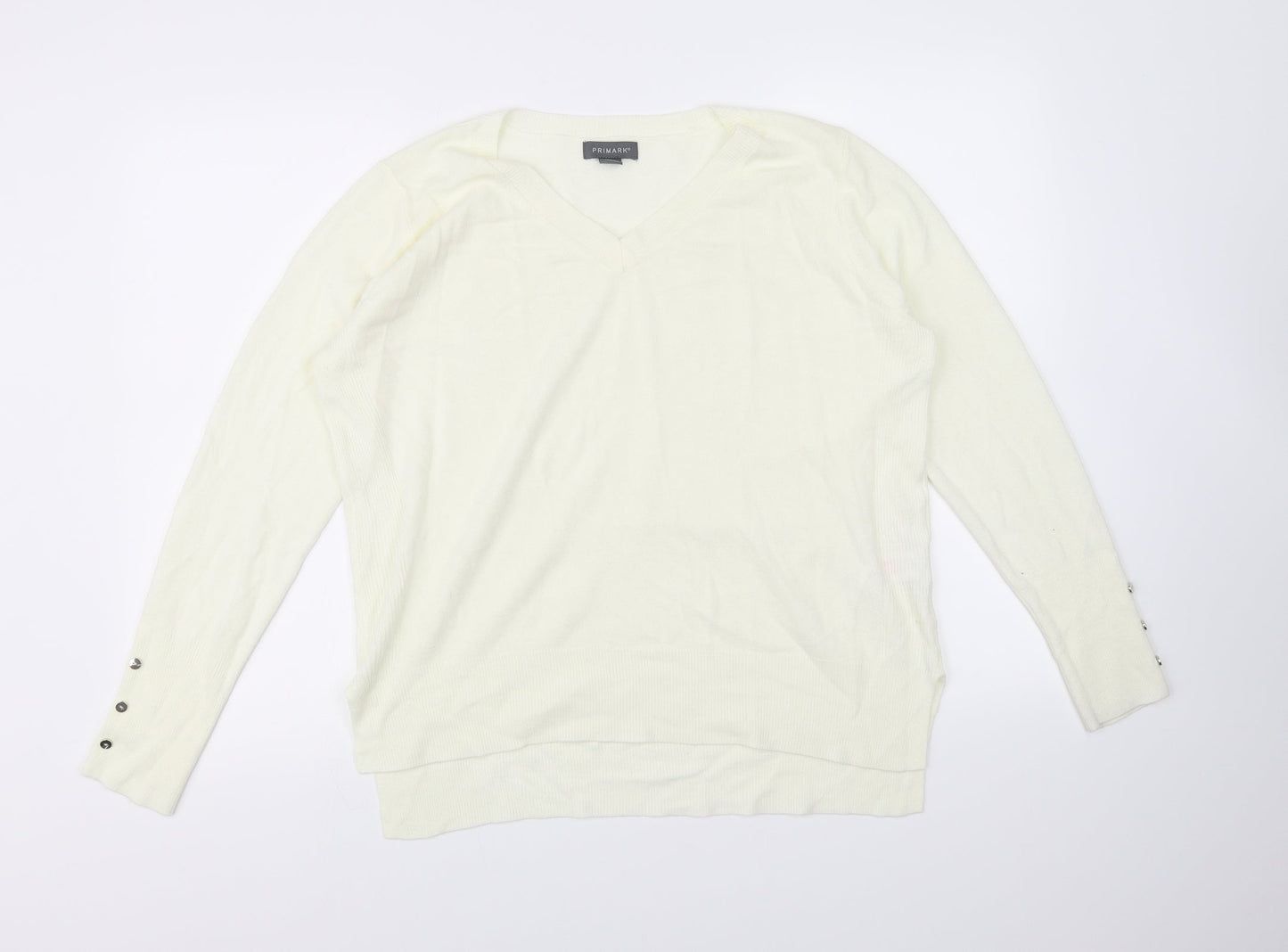 Primark Womens Ivory   Pullover Jumper Size M