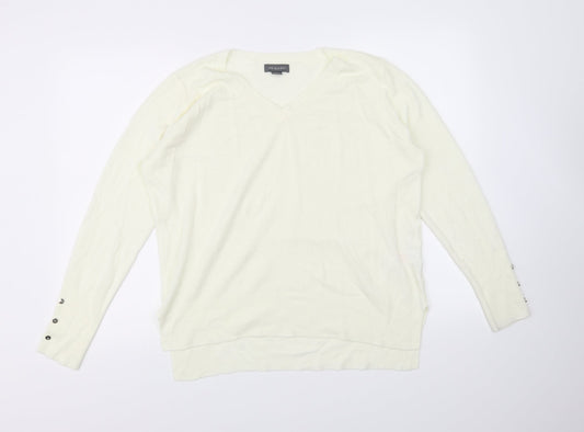 Primark Womens Ivory   Pullover Jumper Size M