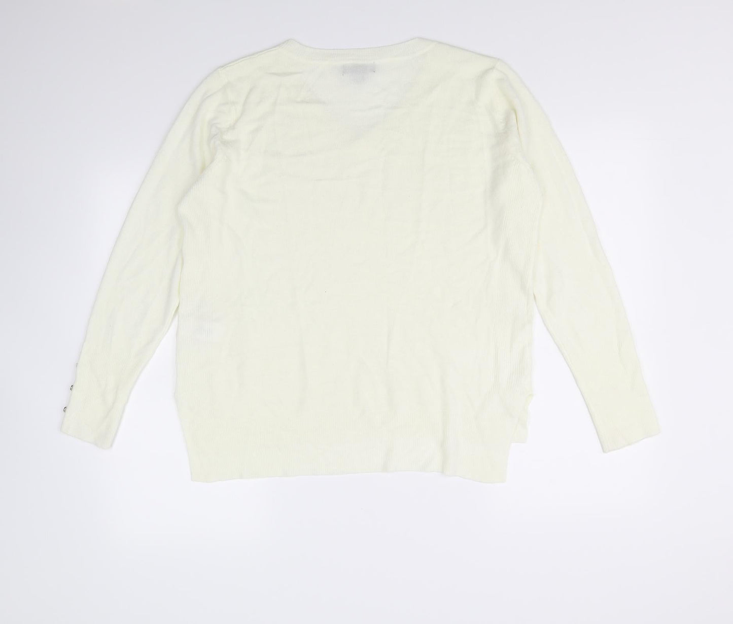 Primark Womens Ivory   Pullover Jumper Size M