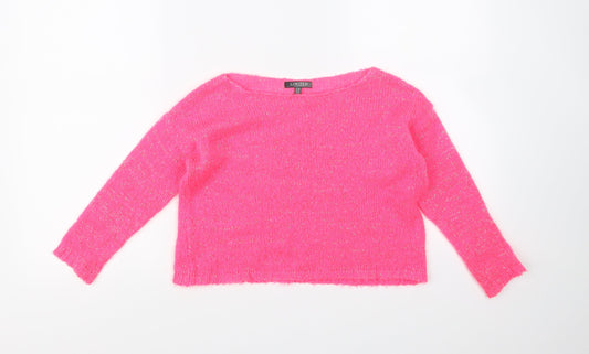 Limited Girls Pink   Pullover Jumper Size 7 Years