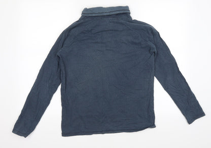 Back view of different women’s blue jumper, size XS