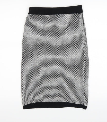Additional front view of Tu women’s black straight & pencil skirt, size UK 10