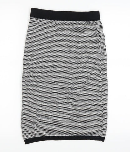 Back view of Tu women’s black straight & pencil skirt, size UK 10