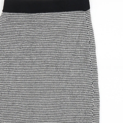 Close-up detail of Tu women’s black straight & pencil skirt, size UK 10