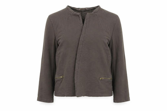 Front view of Preworn women’s green jacket blazer, size XL