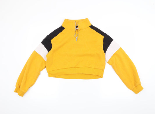 H&M Womens Orange   Pullover Jumper Size XS