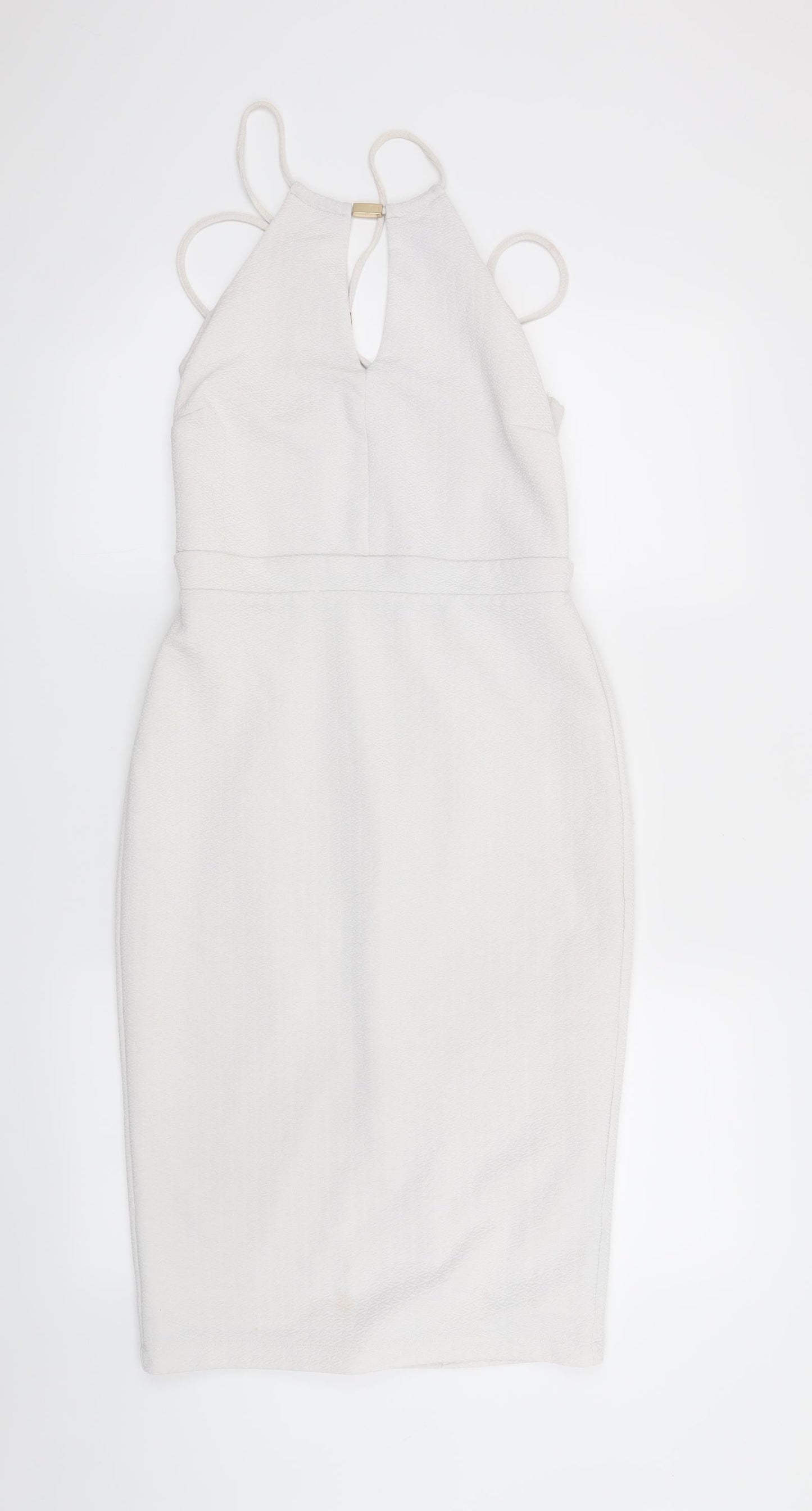 River Island Womens White   Bodycon  Size 10