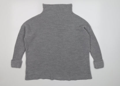 Back view of Next women’s grey knit jumper, size M, - oversized