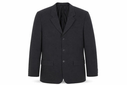 Front view of F&F men’s grey jacket suit jacket, size 42