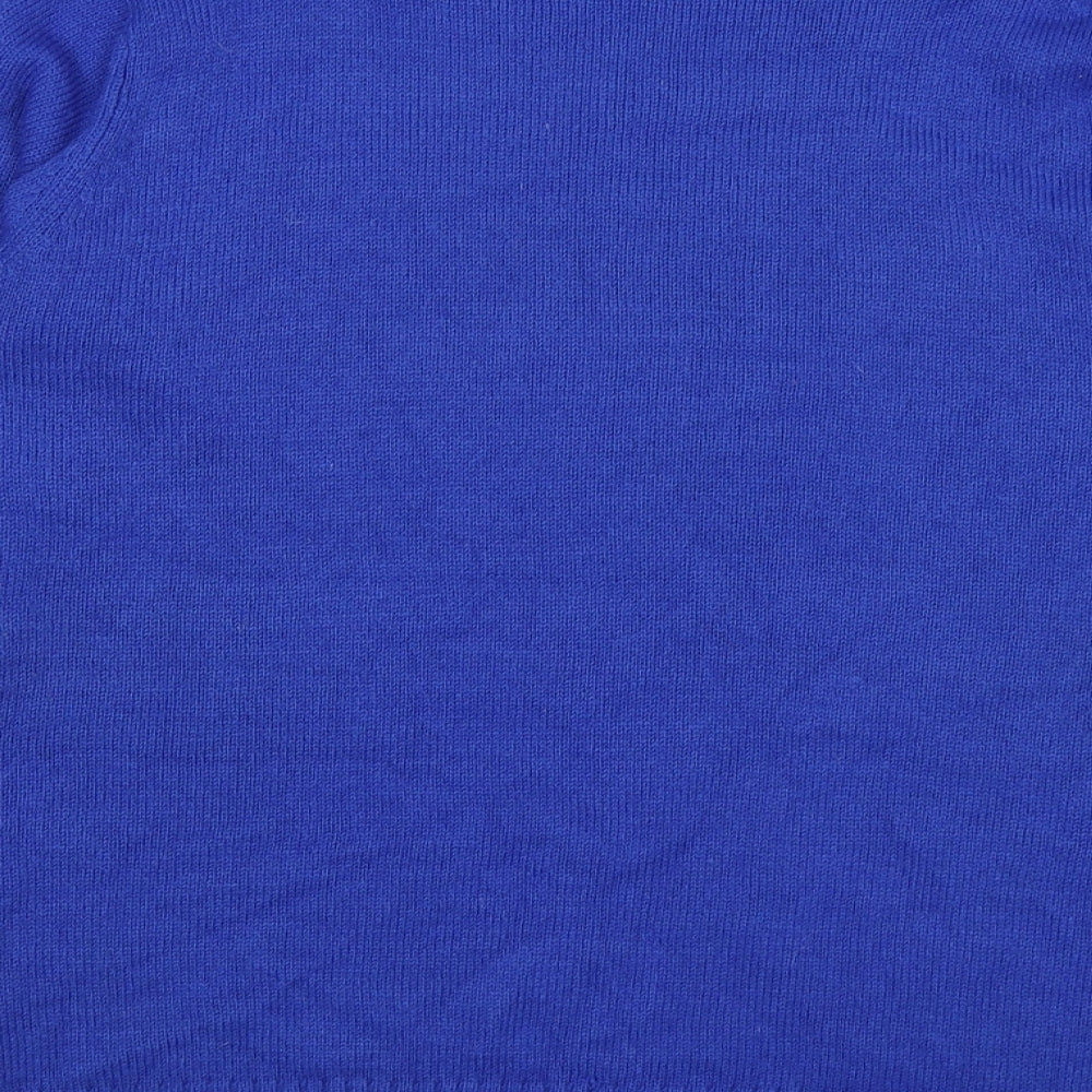 Premier Mens Blue Polka Dot Knit Pullover Jumper Size M  - penguin