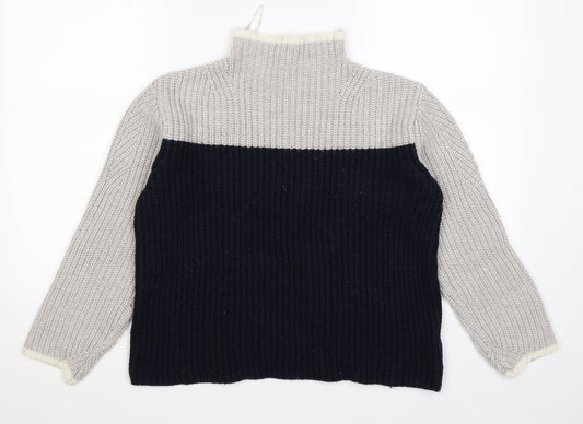 Marks and Spencer Womens Grey  Knit Pullover Jumper Size S