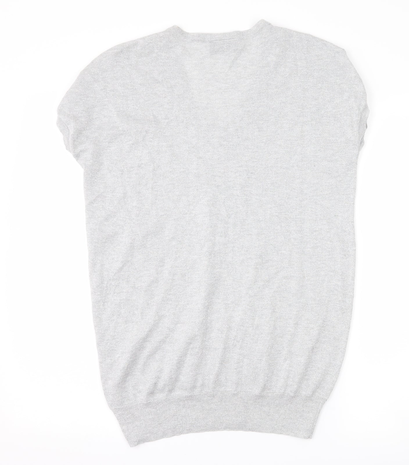 Wallis Womens Silver   Basic T-Shirt Size S