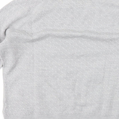 Brand and care label for Per Una women’s grey jumper, size UK 10