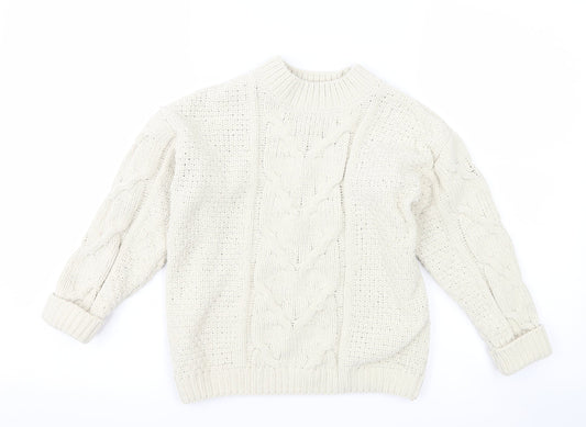 NEXT Girls Ivory   Pullover Jumper Size 6 Years