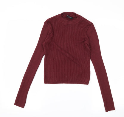 Front view of New Look girls’ purple jumper, size 12-13, years