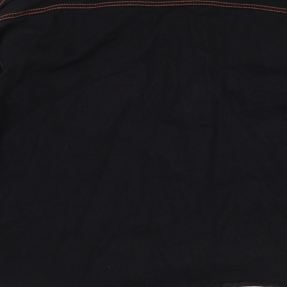 Missguided Womens Black  Denim Jacket  Size 8