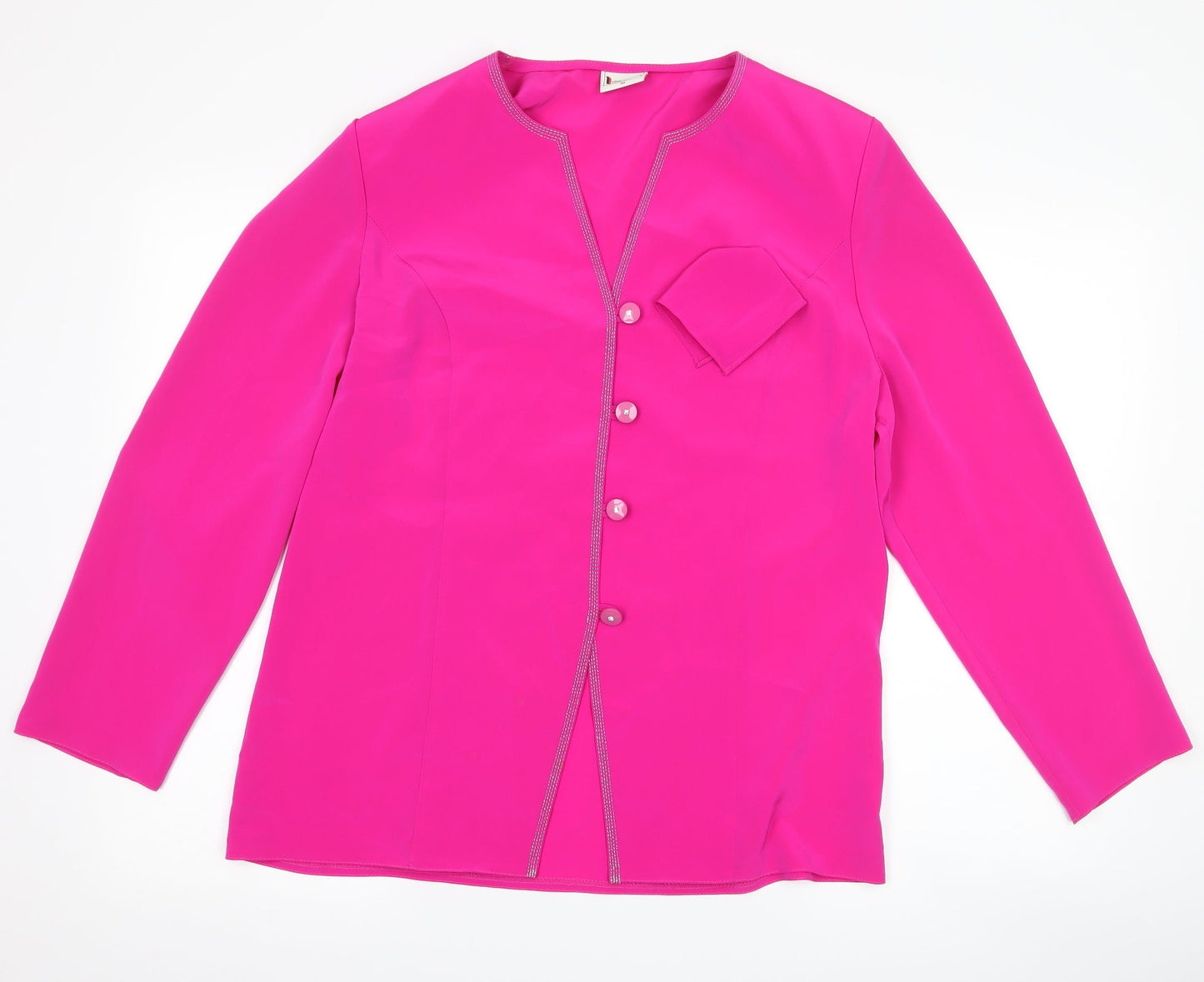 Hermann Lange Womens Pink   Jacket  Size 10