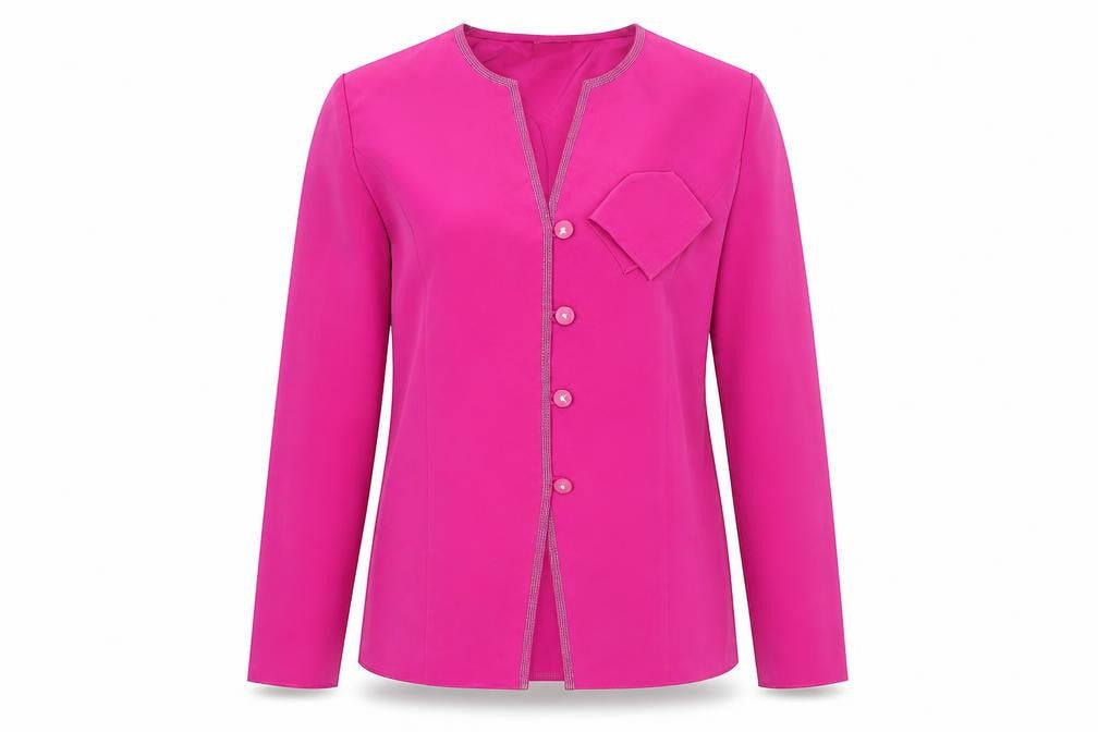 Hermann Lange Womens Pink   Jacket  Size 10