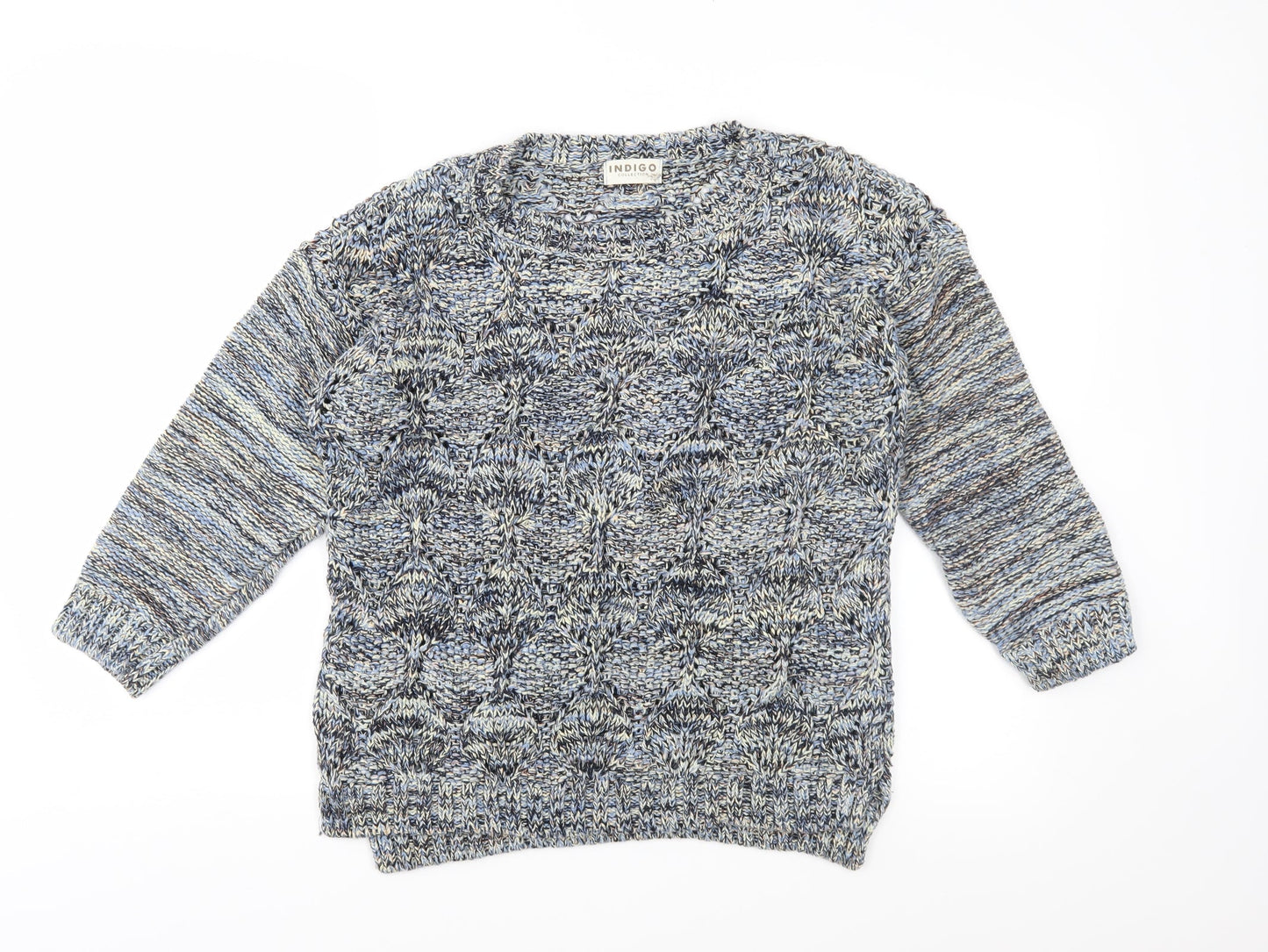 Marks and Spencer Womens Blue  Knit Pullover Jumper Size 14