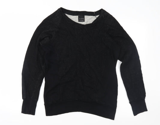 Zara Womens Black  Knit Pullover Jumper Size M