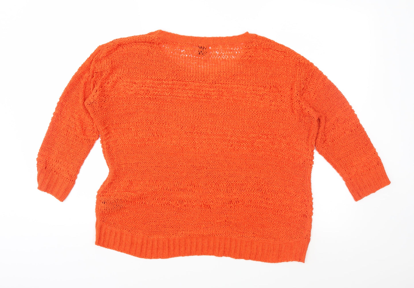 H&M Womens Red  Knit Pullover Jumper Size S