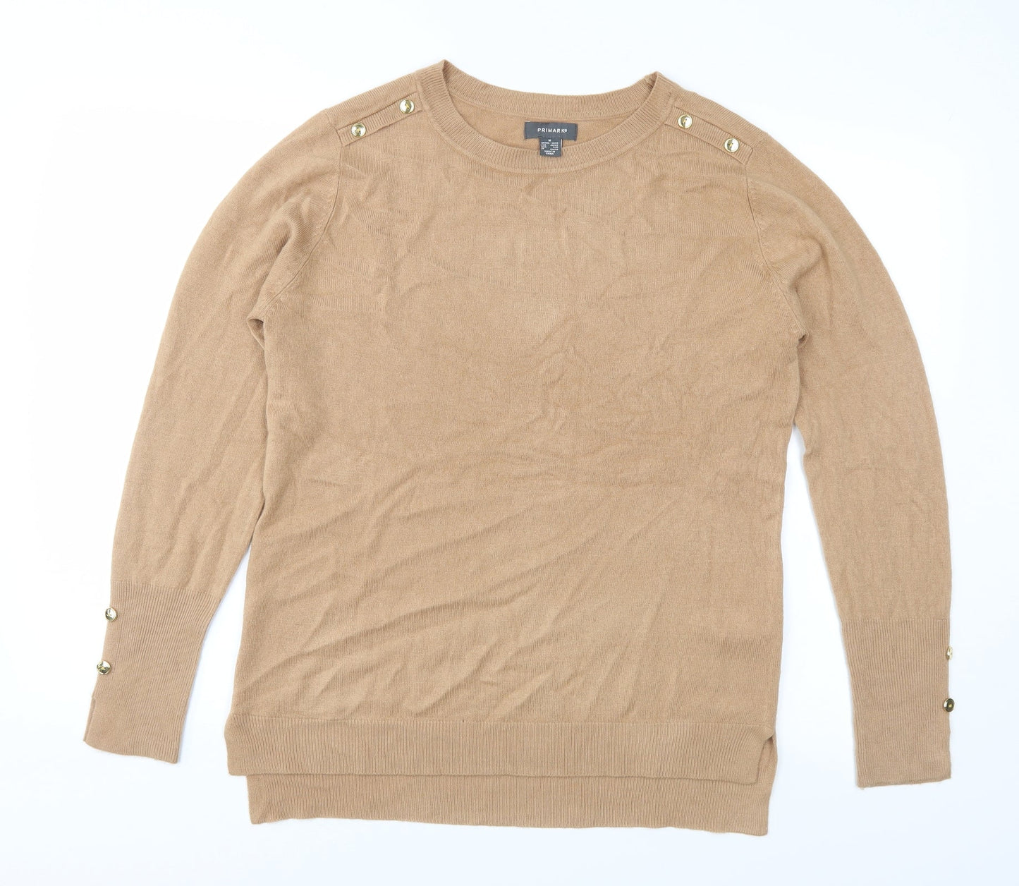 Primark Womens Brown  Knit Pullover Jumper Size M